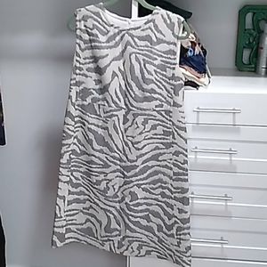 Boss size 10  zebra print shift dress